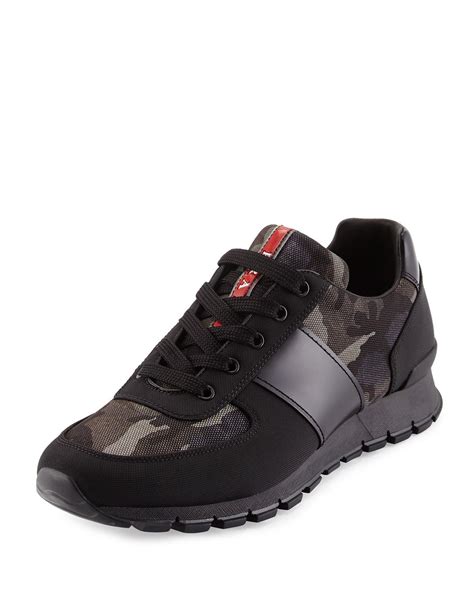 prada camouflage print running sneakers|prada sneakers women white.